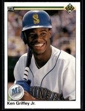 1990 Upper Deck #156 Ken Griffey Jr. Mariners Reds Baseball Card 2903K
