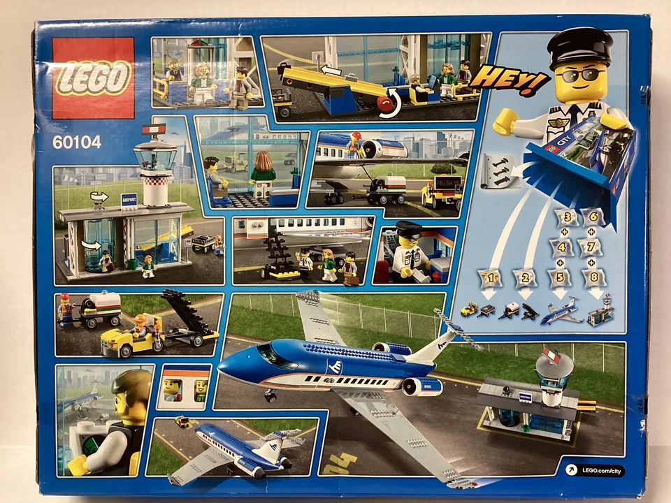 LEGO City 60104 Airport Passenger Terminal New Retired Sealed Building Set - Image 2 of 4