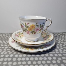 Colclough Bone China "Hedgerow" Tea Trio