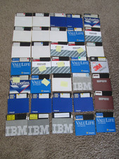 35 Vintage Software 5.25" 5 1/4 Floppy Disks Untested