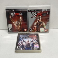 WWE 2K14 2K15 SmackDown vs Raw 2011 3 PS3 Wrestling Game Lot 2010s