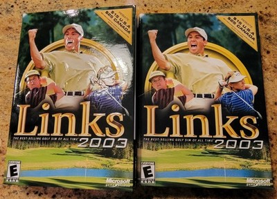 2 Sergio Garcia Links 2003 PC CD-ROM Microsoft in Box, 1 SEALED NEW, 1 Complete