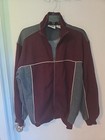 Vintage Lee Sports Mens Sweater Gray Block Color Block Cotton Zip POCKETS MED — photo 2