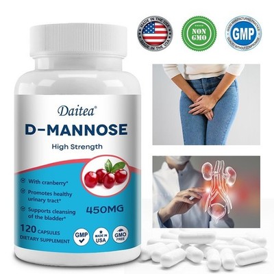 D-Mannose with Cranberry for Super Natural Urinary Health Support 120 Caps