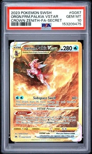 PSA 10 Origin Forme Palkia Vstar GG67/GG70 Pokemon Crown Zenith Galarian Gallery