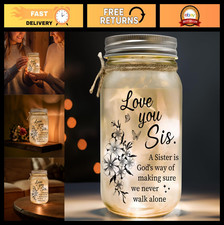 Sentimental Mason Jar Lights Gift for Sisters - Thoughtful Mother's Day Present
