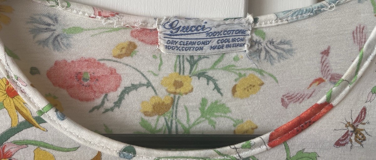Vintage 1970s GUCCI T Shirt Size 42 1973 Vittorio Accornero's