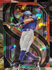 2025 Panini Select Baseball Ian Kinsler Premier #161 Tri Color/Cracked Ice Prizm