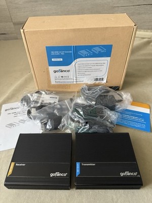 Gofanco 4K HDMI 2.0 Extender Balun Over CAT6/7 Ethernet Cable   Loopout on TX