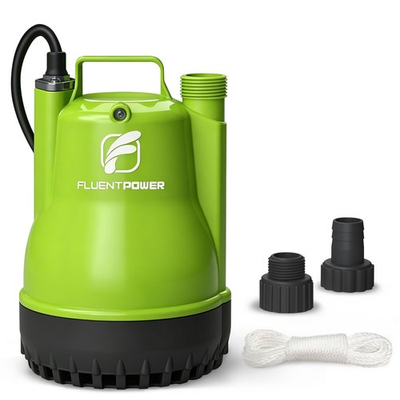 #ad FLUENTPOWER 1 4HP Utility Pump 1900GPH Submersible Sump Pump With Manual Control $49.99