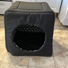 Ikea LURVIG Cat bed/house, black/white 15x15x14 1/2 " 204.632.78 -
