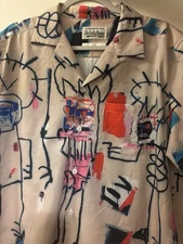 Wacko Maria Basquiat Hawaiian shirt LARGE. The Guilty Parties. Outragedom Inc.