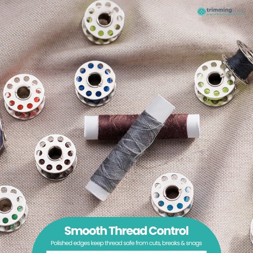 1-200x Metallspulen - Nähmaschine Stahlspule universal passend für die meisten Marken - Bild 5 von 12