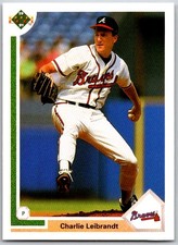 ⚾ 1991 Upper Deck #460b Charlie Leibrandt Atlanta Braves