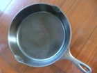 Wagner Ware #10 Skillet-RESTORED! Sits FLAT No cracks!