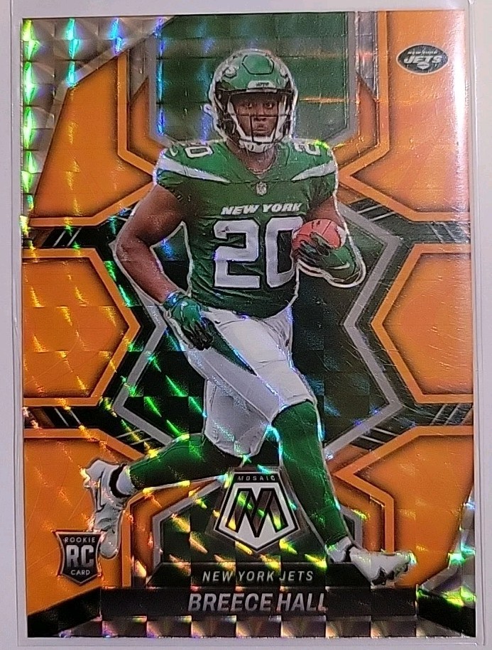 Breece Hall 2022 Panini Mosaic Football Orange Reactive Rookie #307 NrMt