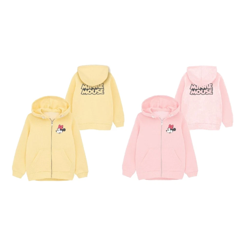 E PLUS M SP. Z O.O. Minnie Mouse Mädchen Jacke mit Kapuze | Sweatshirt Rosa oder Gelb