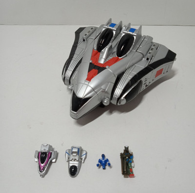Power Rangers Time Force - Megazord Jet Mode Deluxe Micro Playset - Bandai 2000