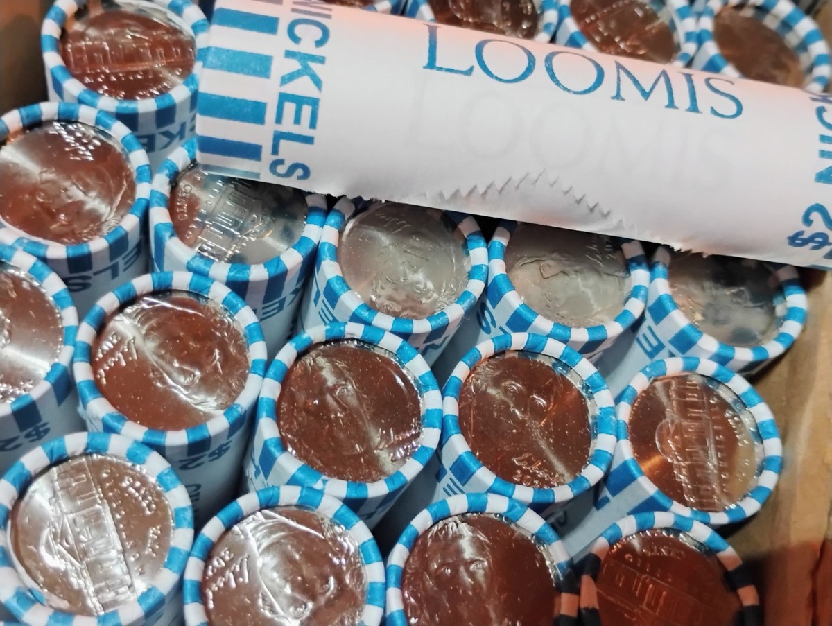 20 Rolls, All 2025-D (Denver) Nickels. $40 Face Value BU