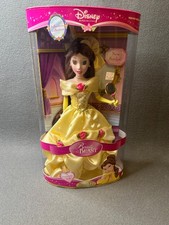 Disney Princess Belle Beauty  Beast Porcelain Brass Key Keepsake Doll 2006