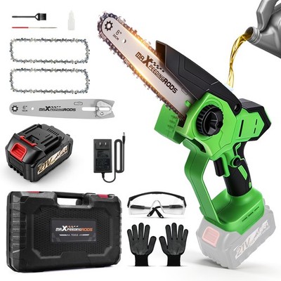 1200W for Brushless Cordless Mini Chainsaw 8'' 6'' Battery Powered Cutting Tool