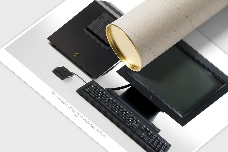 NeXT cube computer anatomy 50x70 cm - Bild 3 von 4