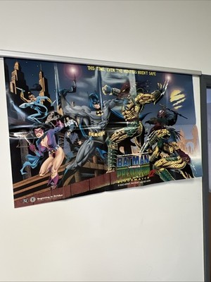 FP54 BATMAN VS PREDATOR DC COMIC 34X26 DEALER POSTER