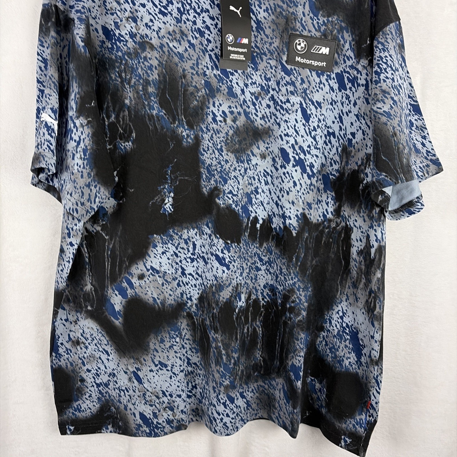 PUMA Bmw MMS Colorsplash All Over Print Crew Neck Short Sleeve T-Shirt Sz XL NWT thumbnail 2