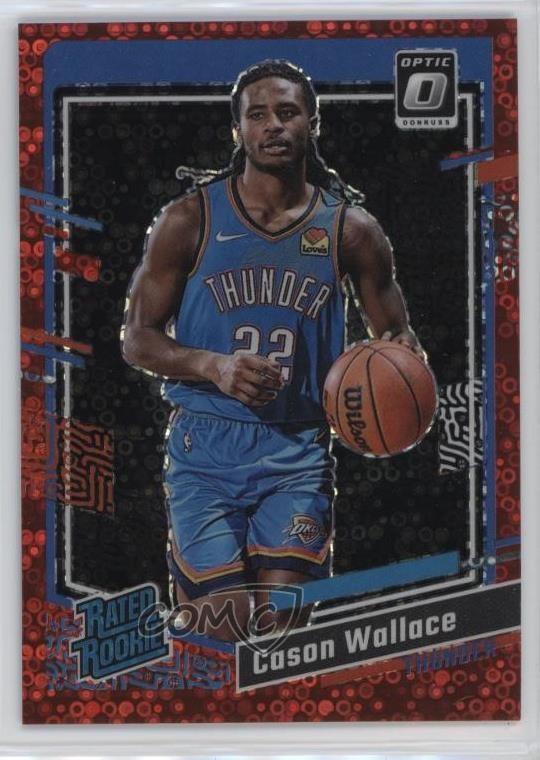2023 Donruss Optic Rated Fast Break Red Prizm 1/75 Cason Wallace Rookie RC 1k9t