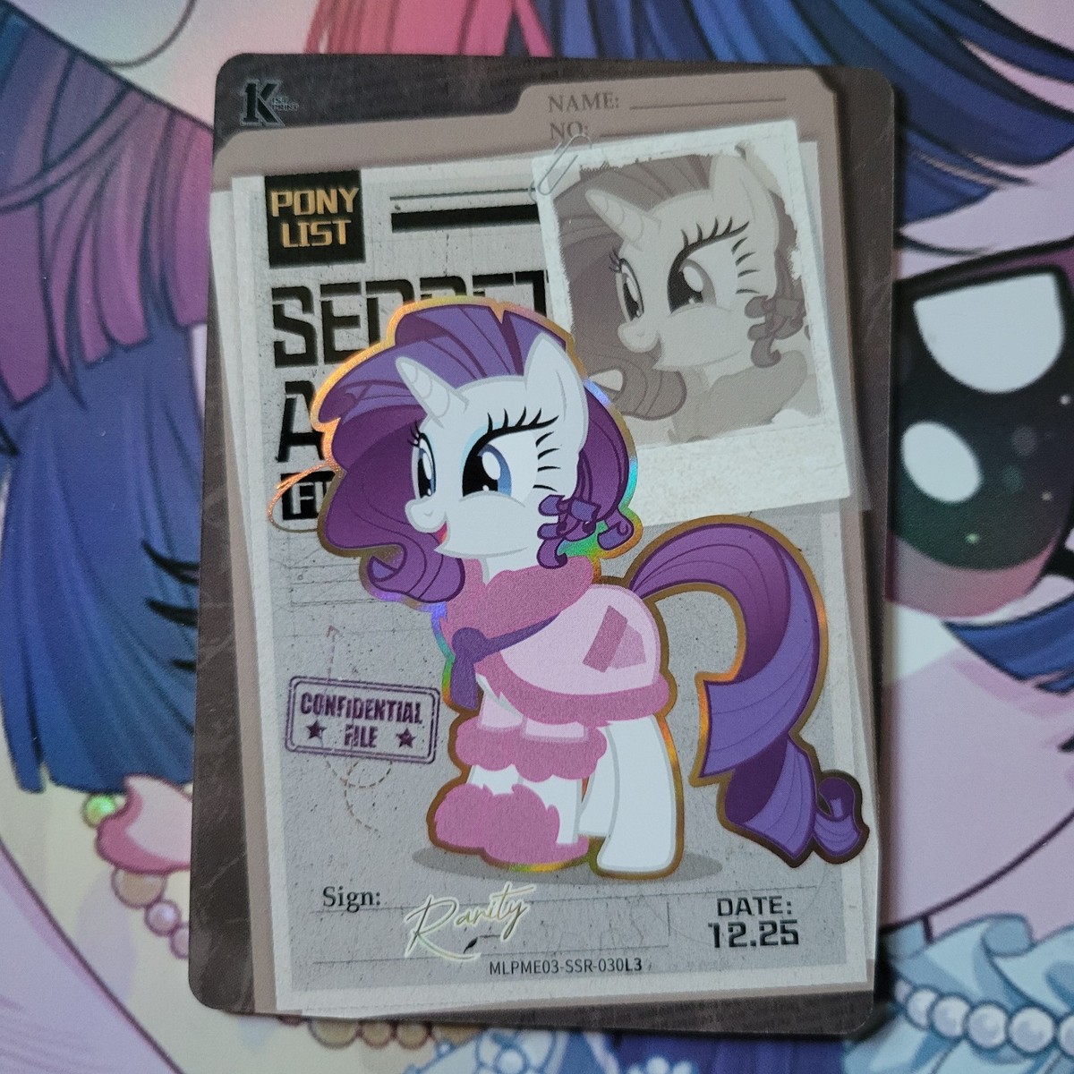 Rarity MLPME03-SSR-030 Kayou My Little Pony Card English SSR Moon