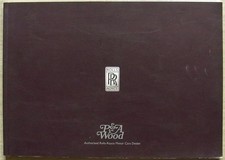 ROLLS ROYCE P&A Wood Car Dealer Publicity Brochure 2006 Phantom 100EX 101EX