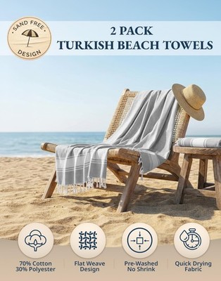 Extra Large Beach Towels 2 Pack – Oversized 39