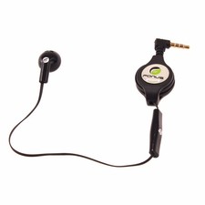 For TCL K33/K32 5G - Retractable Mono Earphone Headphone 3.5mm w Mic Headset