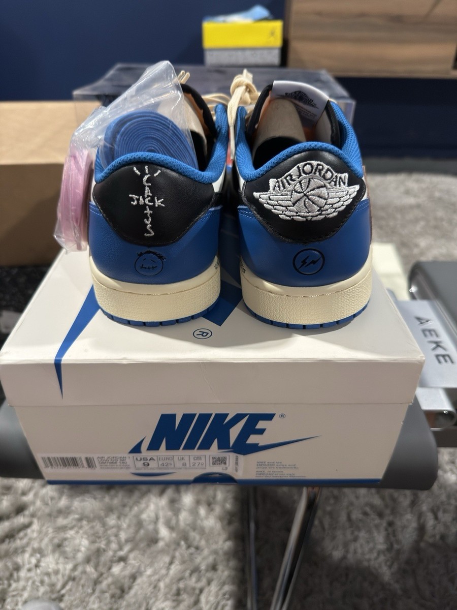 Size 9 - Jordan 1 Low Fragment Design x Travis Scott New In Box