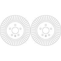 2X TRW Bremsscheiben 315Mm BelÜFtet Hinten Passend FÜR Opel Zafira Vauxhall
