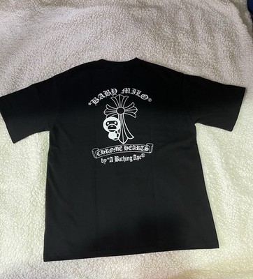 A Bathing Ape x Chrome Hearts Black Baby Milo Men's Medium Graphic