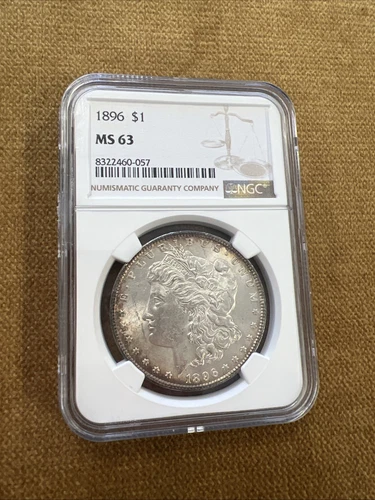 1896-P $1 Morgan Silver Dollar! NGC MS 63! Great Coin!!