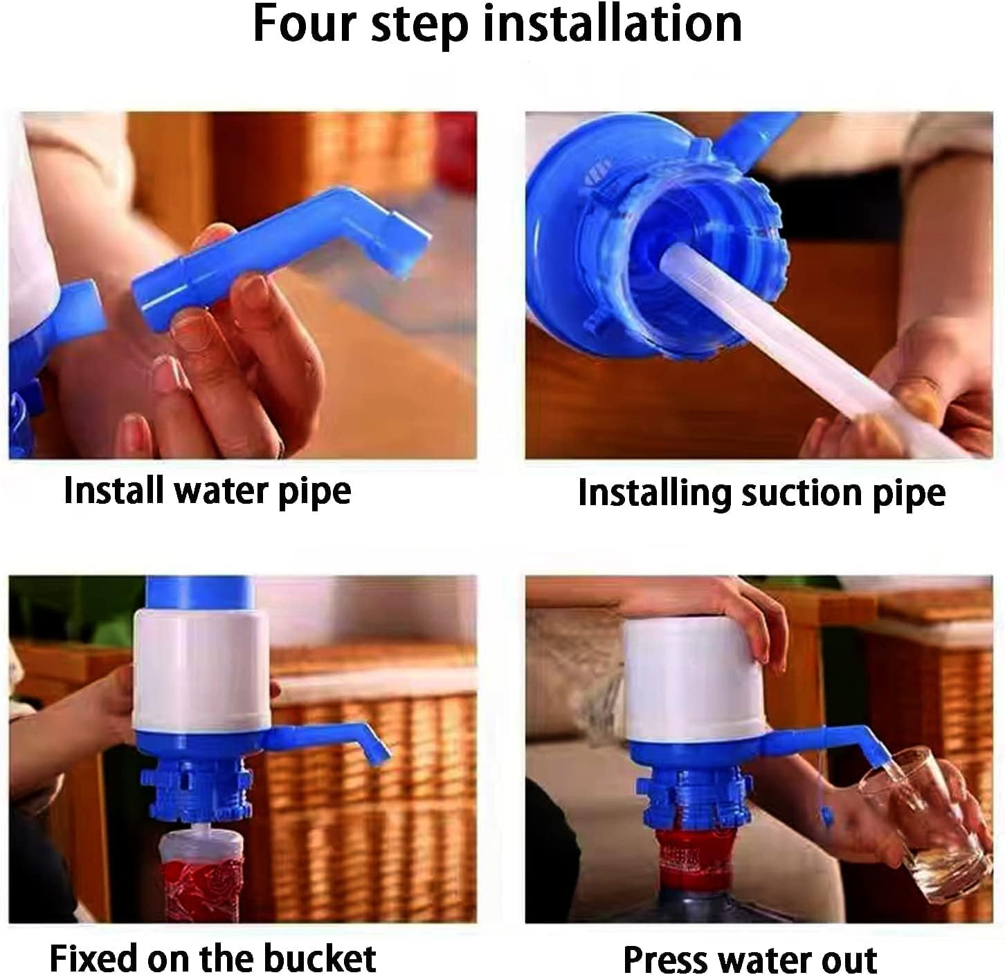 5 Gallon Drinking Water Jug Bottle Pump Manual Dispenser Home Office School NEW
