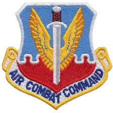 Air Combat Command US Air Force gesticktes Aufn&auml;her Abzeichen - LETZTE PAAR