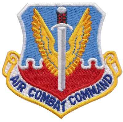 Air Combat Command US Air Force gesticktes Aufnäher Abzeichen - LETZTE PAAR