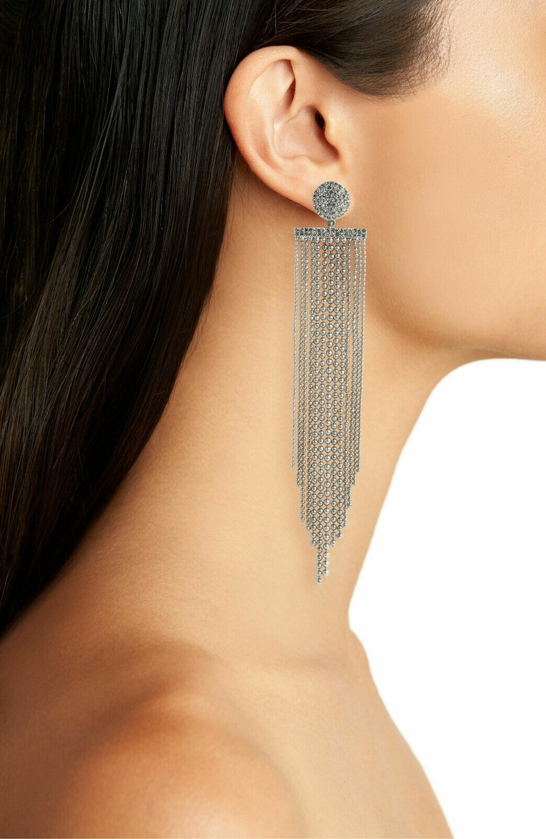 kate spade】parrot fringe earrings