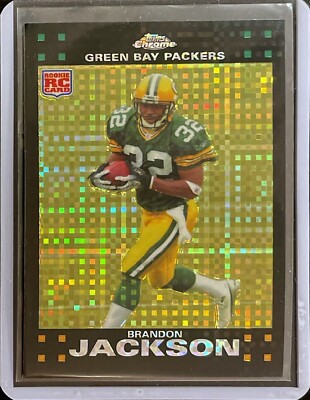 Brandon Jackson - Black XFractor - 2007 Topps Chrome Football - Rookie #TC183