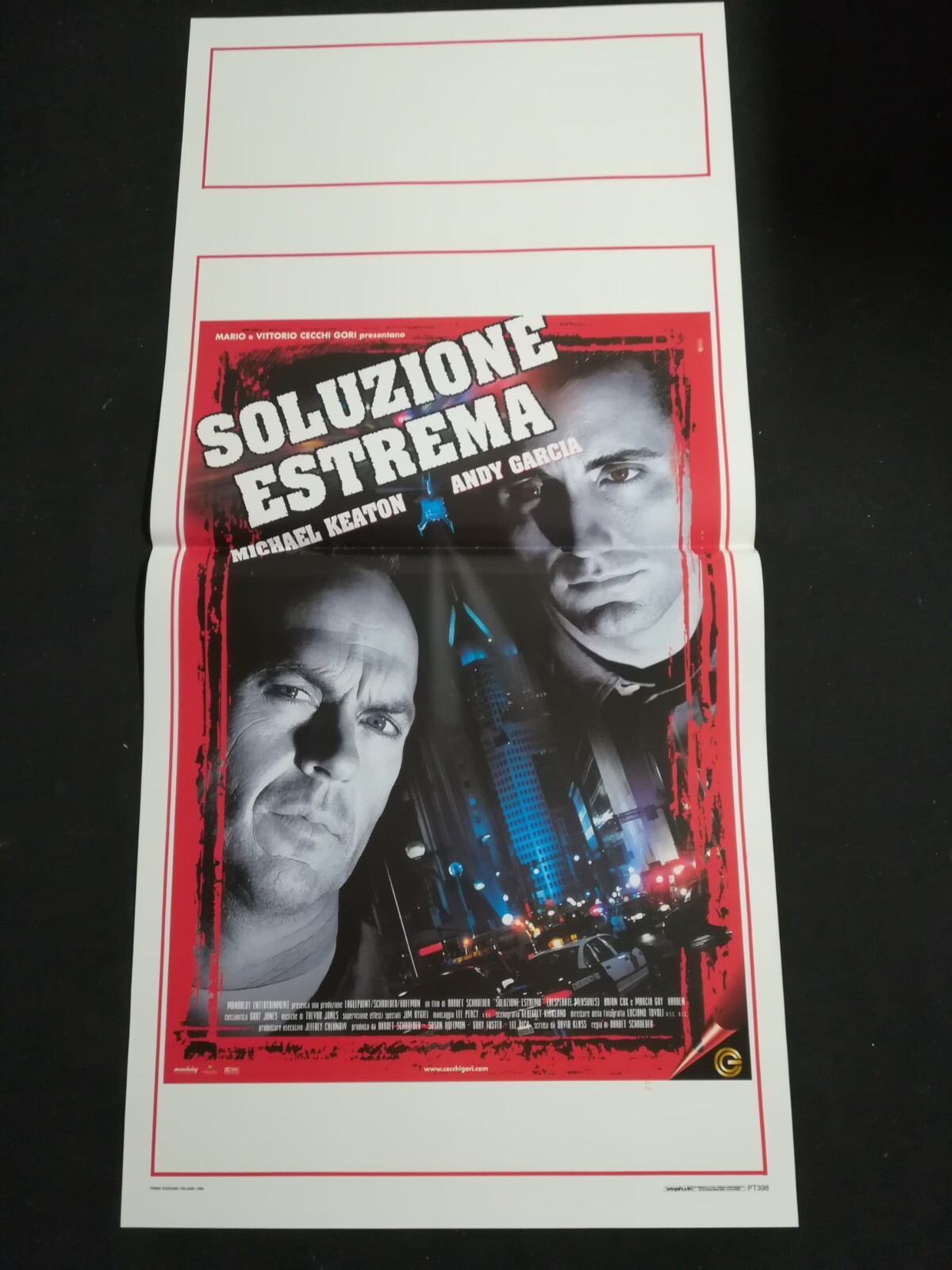 Locandina originale film Soluzione estrema (1998) - Regia di Barbet Schroeder