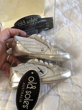 Soft Gold Leather Bambini Wings OLD SOLES 121R Australia EU19 6-9 Mon Shoes NOP