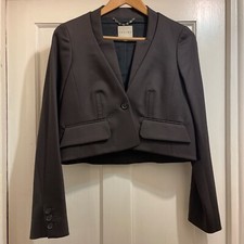 Celine Dark Brown Blazer With A Slight Flare To The Sleeves