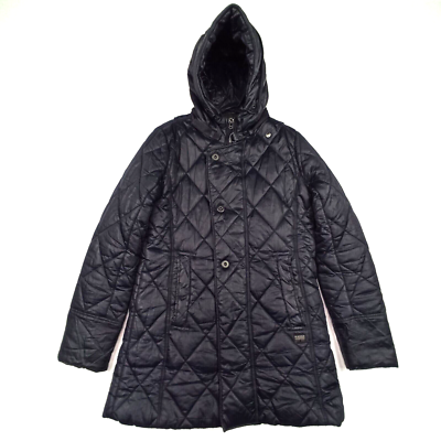 G-Star Raw Damen Gesteppt Parka Jacke Größe M Marineblau