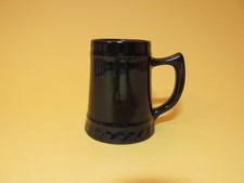 Vintage Fire Department Black Cup Mug Beer Stein