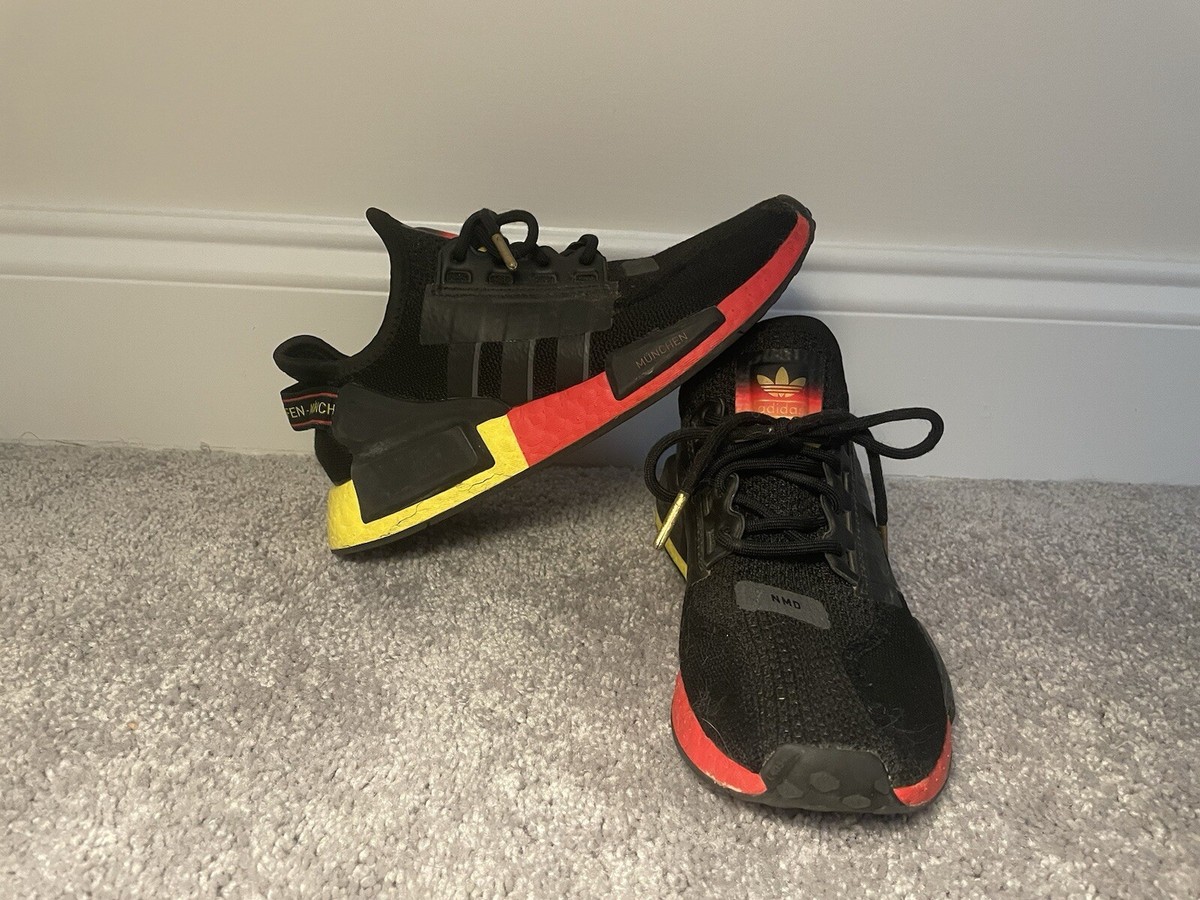 RARE NMD adidas Nmd Mens Running Shoes Black/Red/Yellow Size:  FY6630