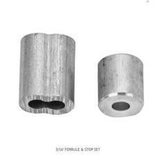 Cooper / Campbell 3/16" CABLE FERRULE AND STOP SET B7675344 LOT OF 10  NEW 