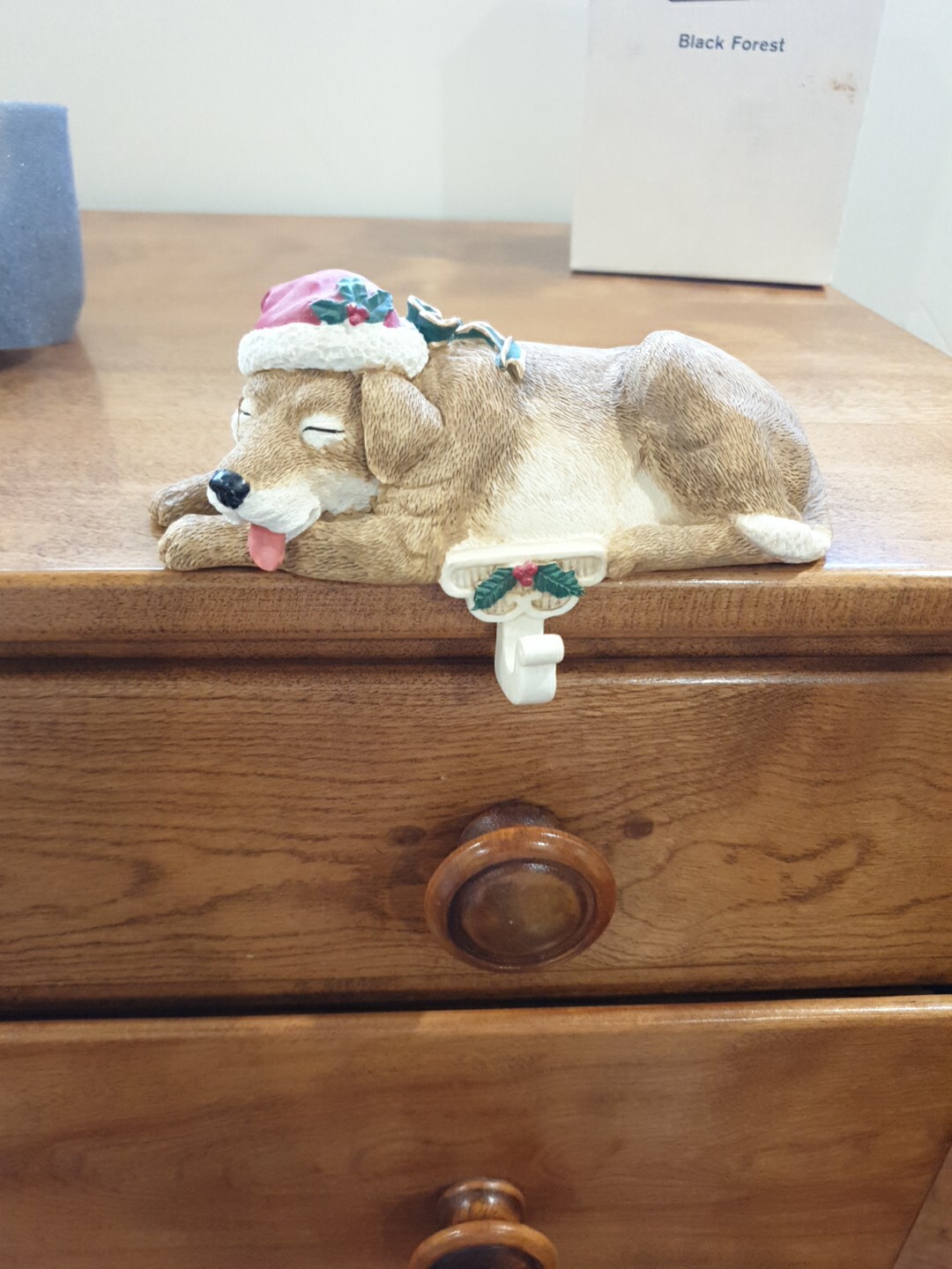 Trim Shoppe Yellow Lab Golden Retriever Dog Puppy Christmas Stocking Holder